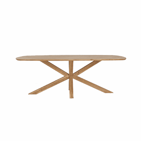 Crotone Eettafel deens ovaal Acaciahout 200 cm