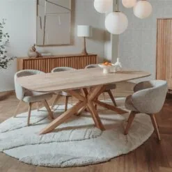 Crotone Eettafel deens ovaal Acaciahout 260 cm