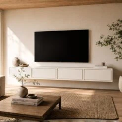 Fenno Zwevend Tv meubel zand 240cm