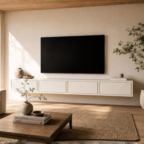 Fenno Zwevend Tv meubel zand 240cm