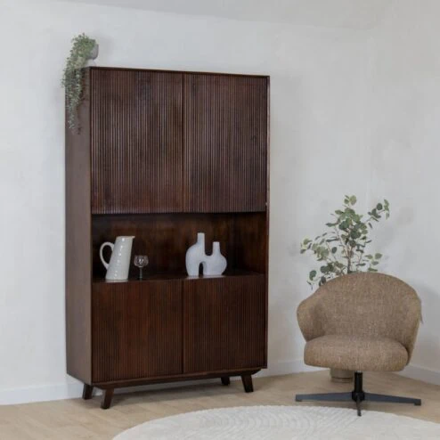 Albin Boekenkast walnoot 120cm