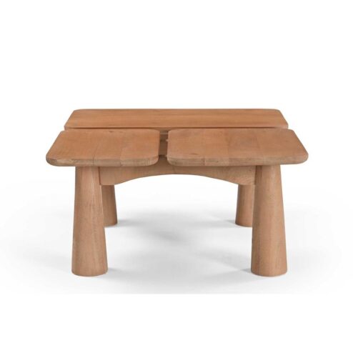 Laro Salontafel naturel Mangohout 80 cm