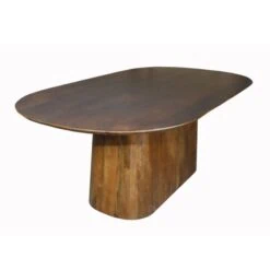 Lin Eettafel espresso Deens Ovaal 200cm