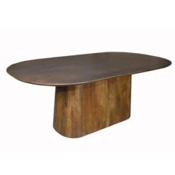 Lin Eettafel espresso Deens Ovaal 200cm
