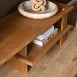 Liora Tv meubel naturel Mangohout 160 cm (2)