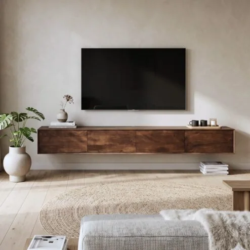 Milo Zwevend Tv meubel walnoot