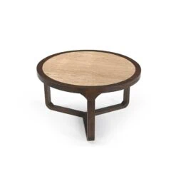 Moritz Salontafel rond Creme Travertin 75 cm