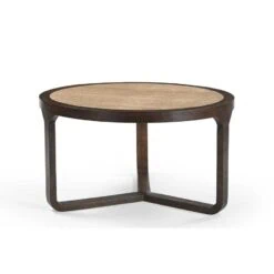 Moritz Salontafel rond Creme Travertin 75 cm