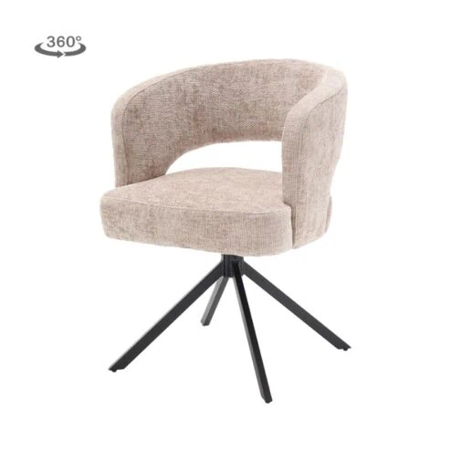 Mura Eetkamerstoel stof Beige