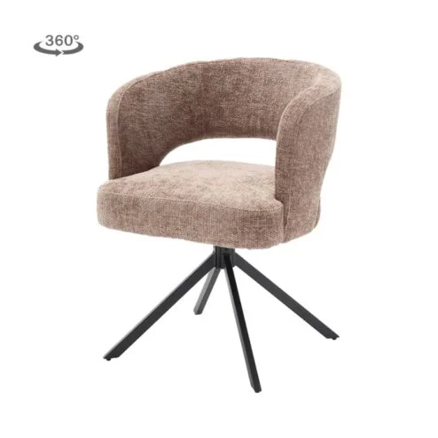 Mura Eetkamerstoel stof Cappuccino