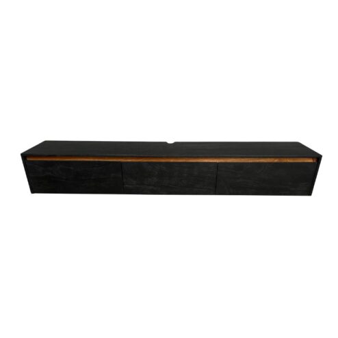 Nils Zwevend Tv meubel zwart 200cm