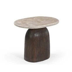 Noa Bijzettafel Marmer 60 cm