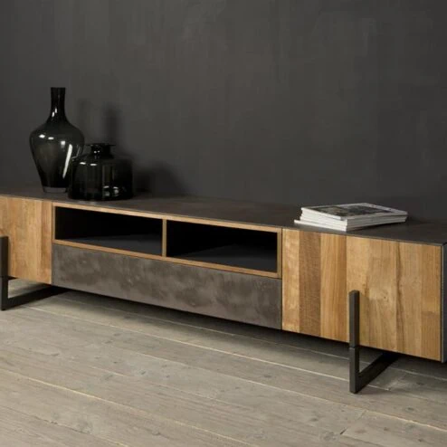 Ora Tv meubel Teakhout 222 cm