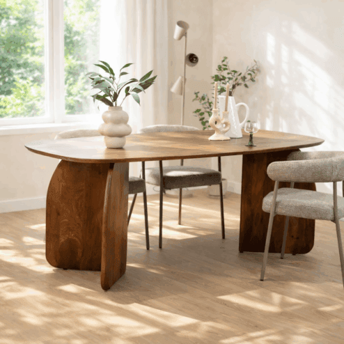 Orla Eettafel Walnoot Deens Ovaal 200cm