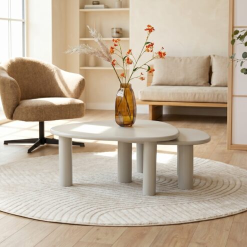 Rune Salontafel set van 2 Beton cire