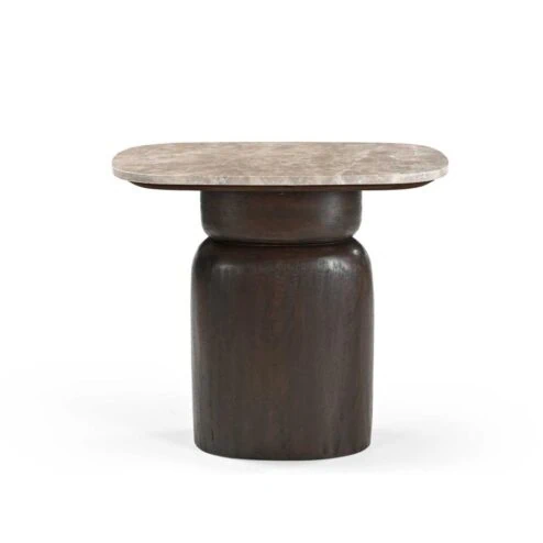 Santo Bijzettafel Marmer 56 cm