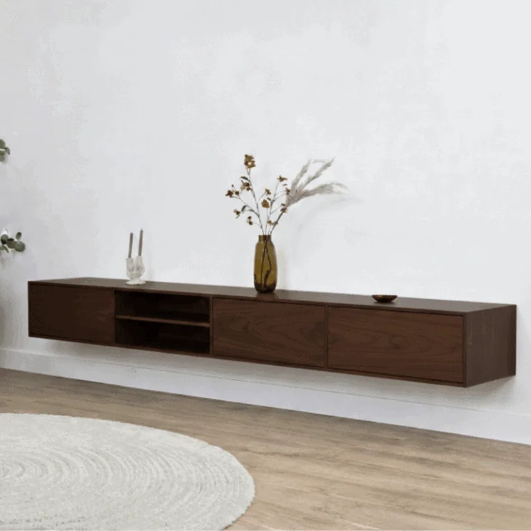 Sigge Zwevend Tv meubel walnoot 240cm