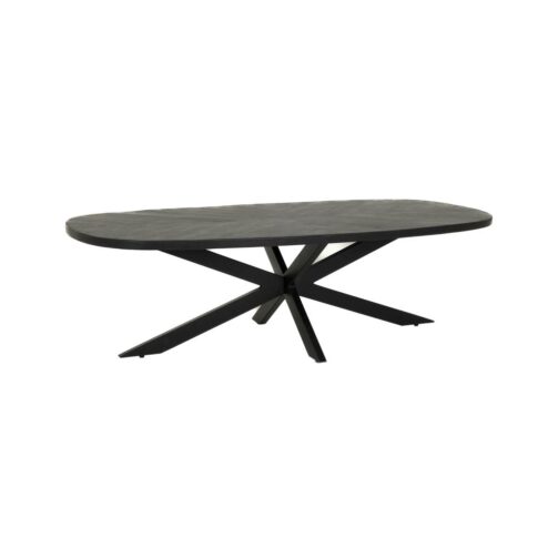 Silvi Salontafel deens ovaal zwart 130 cm