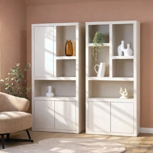 Alternative view of Sven Boekenkast 1 deur zand 80cm