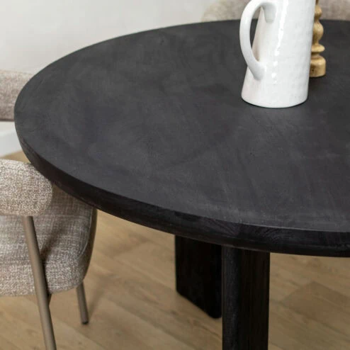 Alternative view of Arne Eettafel zwart Rond 130cm