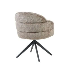 Tessa Eetkamerstoel Stone met Zwarte poot