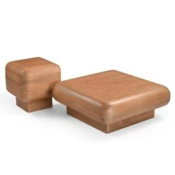 Teun Salontafel vierkant Mangohout 80 cm