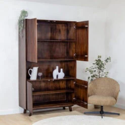 Albin Boekenkast walnoot 120cm