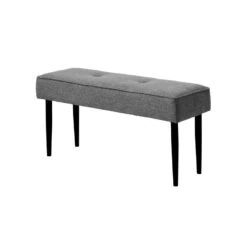 Bankje Jackie stof Grijs 100cm