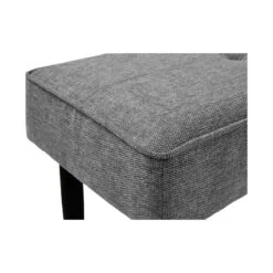 Bankje Jackie stof Grijs 140cm