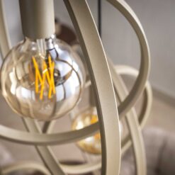 Bellamy 3-lichts getrapte Hanglamp Beige