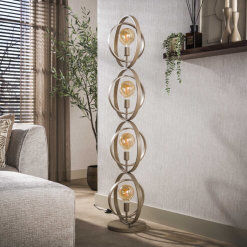 Bellamy 4-lichts Vloerlamp Beige