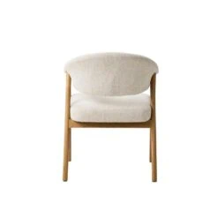 Eliza Eetkamerstoel zand met naturel poot