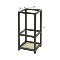 Fenna-Paraplubak-vierkant-Brons-metaal-9