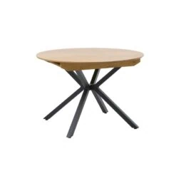 Gerard uitschuifbare ronde eettafel naturel 120-170cm