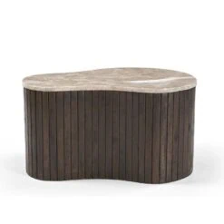 Jenny Salontafel organisch Marmer 70cm