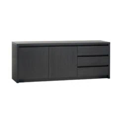 Kiara Dressoir Klein Zwart 212cm