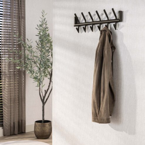 Kiki Kapstok 12 haken Brons 59cm