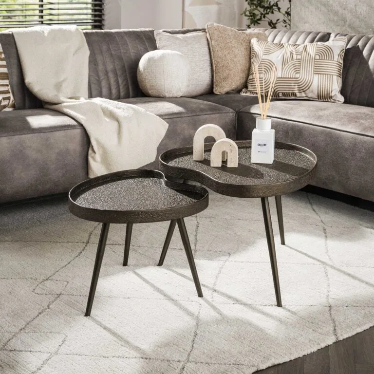 Kyra Salontafel set van 2 niervormig Brons
