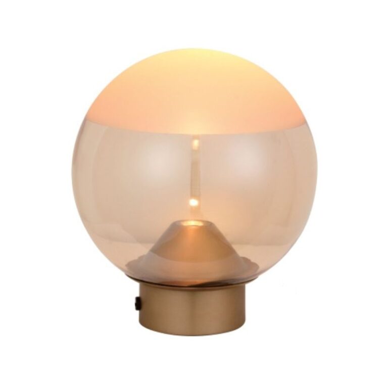 Liam 1-lichts Tafellamp Amber glas