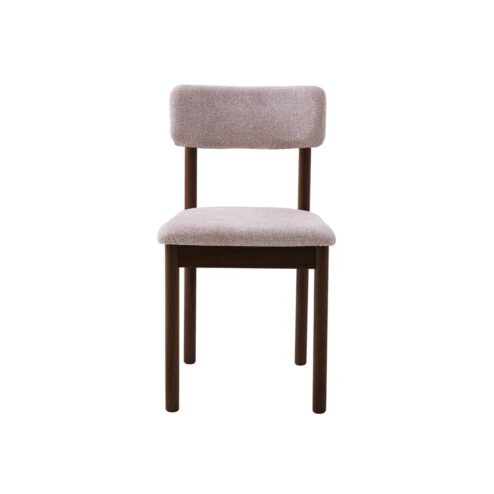 Lize Eetkamerstoel zand met espresso poot