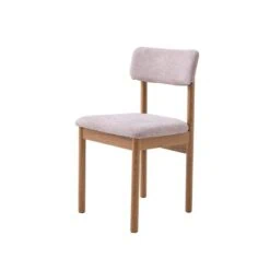 Lize Eetkamerstoel zand met naturel poot