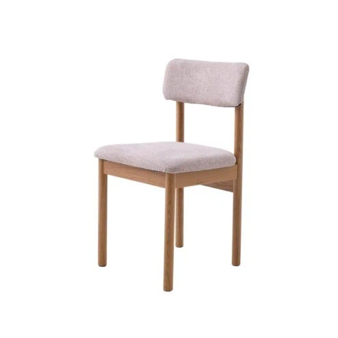 Lize Eetkamerstoel zand met naturel poot