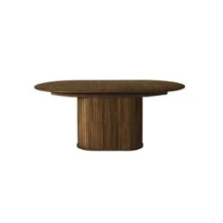 Nita ovale uitschuifbare eettafel donkerbruin 180-230cm