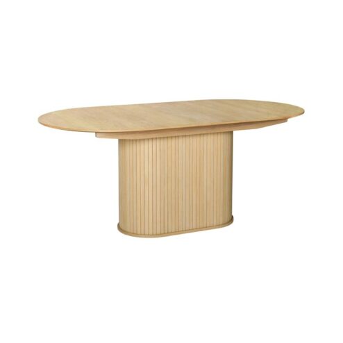 Nita ovale uitschuifbare eettafel naturel 180-230cm