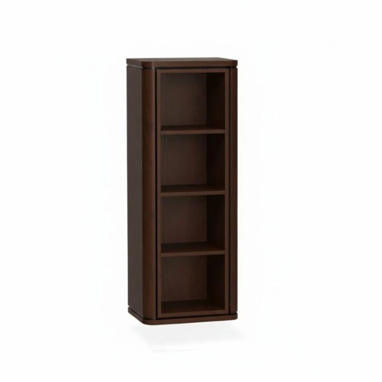 Nuvoro Zwevende Wandkast 4-vaks Dark Mango 45cm