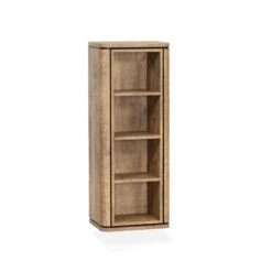 Nuvoro Zwevende Wandkast 4-vaks Mango 45cm