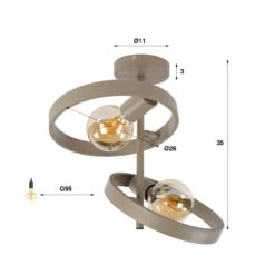 Octavia-2-lichts-Plafondlamp-Beige-9