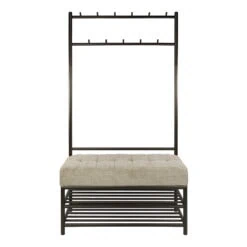 Patrick-Garderobebank-11-haken-brons-100cm-8