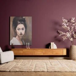 Evi Zwevend Tv meubel Naturel Mangohout 280cm