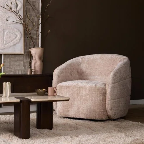 Azra Fauteuil Beige stof